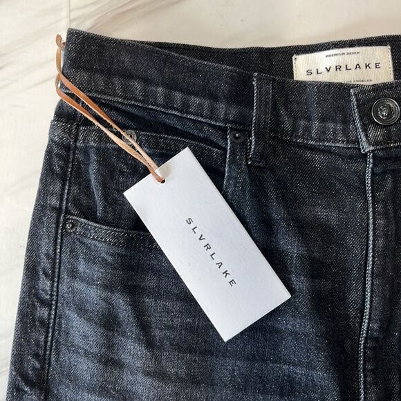 NWT SLVRLAKE | Beatnik Ankle Black Underground High Rise Jeans 29 - Picture 6 of 12